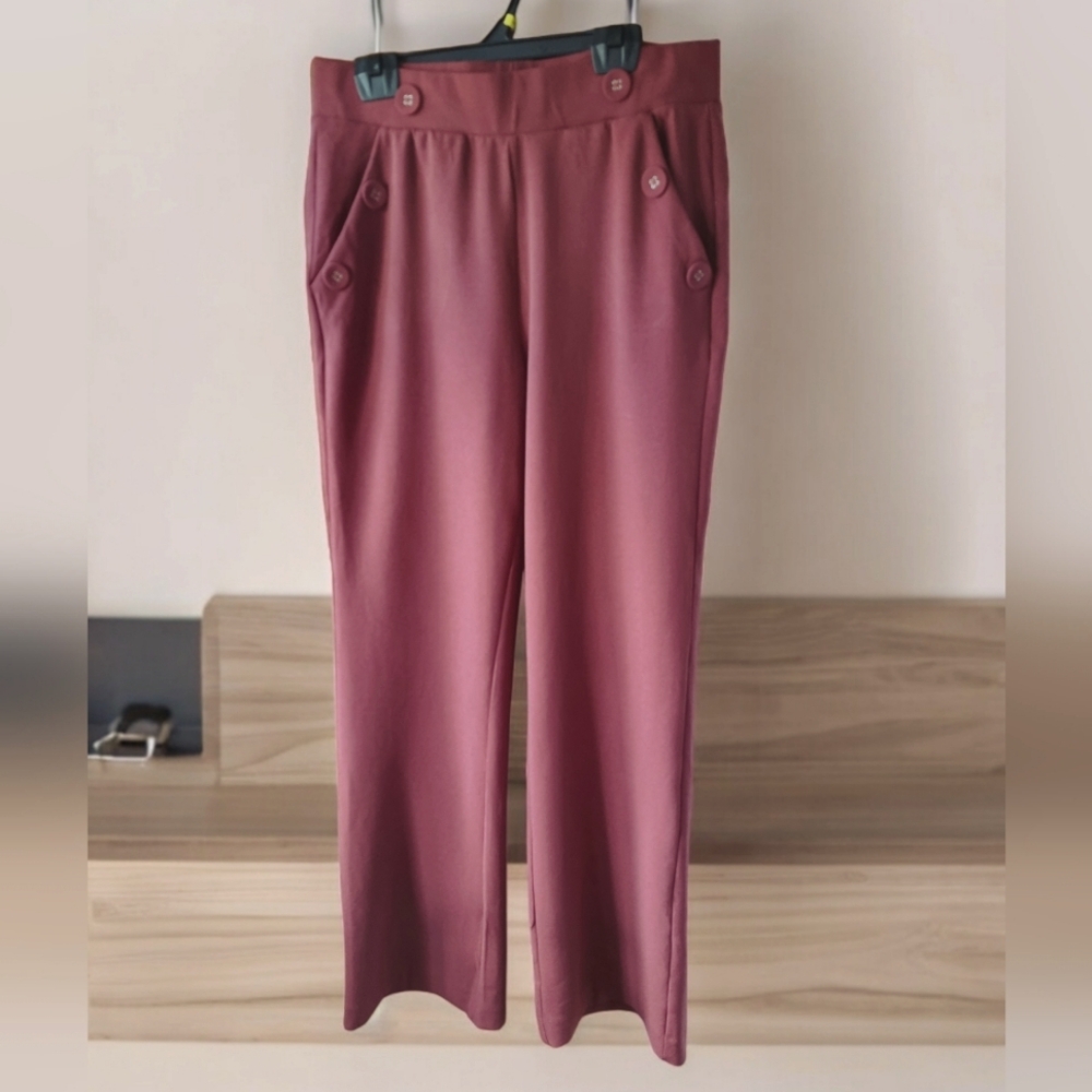 One 5 One High Waist Wide Leg Slip-On Pants